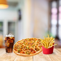 Veg Single/Fries/Coke20